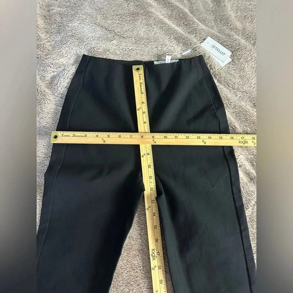 Derek Lam 10 Crosby Black Flat Front Straight Leg Pants Sz US 2 New - Picture 6 of 11